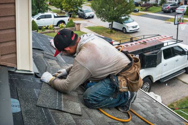 Professional Roof Inspection technician working in Dover, ID